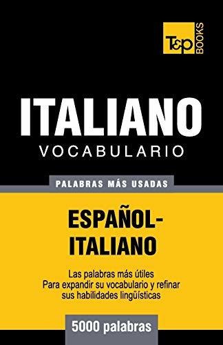 Libro : Vocabulario Español-italiano - 5000 Palabras Mas..
