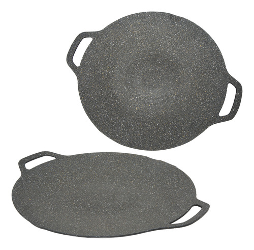 Sartén Coreana Para Barbacoa, Antiadherente, 6 Capas, Redond