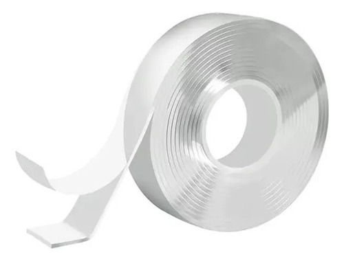 Cinta De Silicona Autoadhesiva Bifaz De 10 Mm X 1 Metro Cbx Transparente Lisa