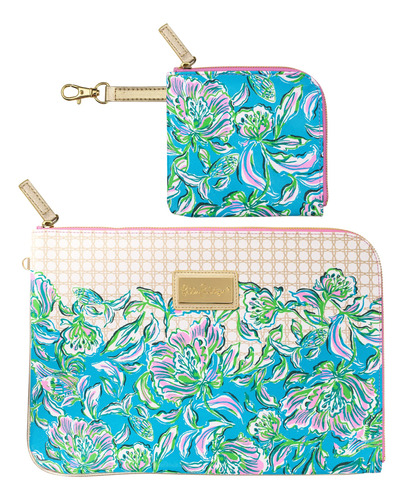 Lilly Pulitzer Funda Acolchada Tech Con Bolsa Con Cremallera