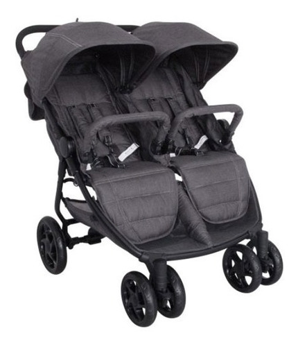 Coche Para Bebe Gemelos Mellizo Evezo, Super Seguro Y Comodo