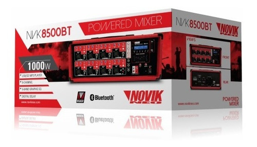 Cabezal Consola Potenciada Novik Nvk 8500bt Bluetooth Usb Sd