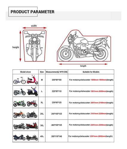 Funda Moto Impermeable Para Honda Cbr 1000rr Fireblade