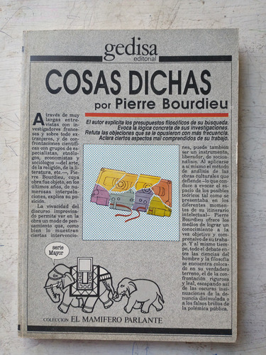 Cosas Dichas Pierre Bourdieu