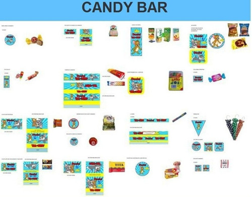 Kit Imprimible Tom Y Jerry Fiesta 3x1