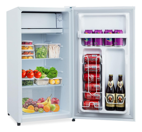 Aconee Mini Refrigerador De 3.2 Pies Cubicos Con Congelador,