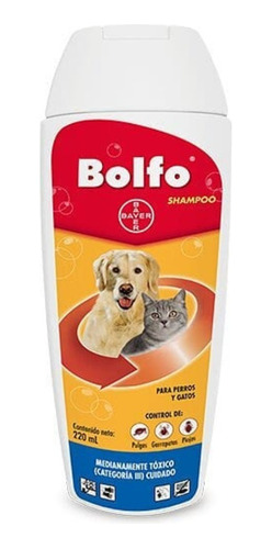 Shampoo Bolfo X 220 Ml Para Perros Y Gatos