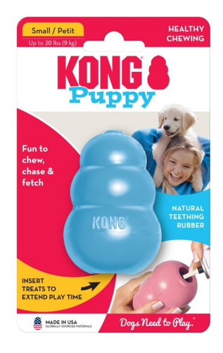 Brinquedo Kong Puppy Azul P