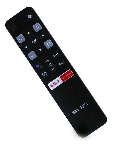 Controle Remoto Tv Tcl 4k Smart Netflix Globoplay C6