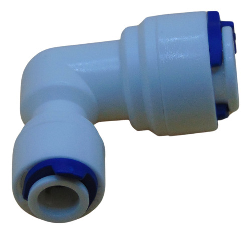 1 Pieza Conector Rapido Manguera 3/8 Y 1/4 En Codo Blanco