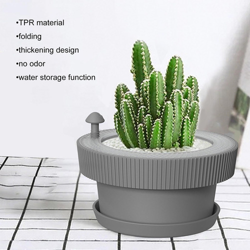 Macetas Tpr Bonsai Planter Container Para Decoraciones Gris