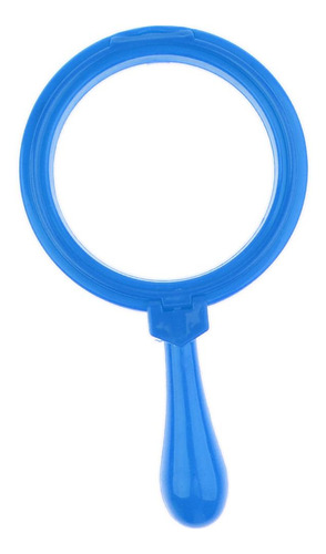 Lupa De Mano Lente De Con Soporte 4x Para Aprendizaje Azul
