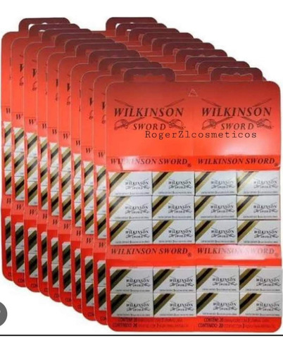 Lâmina wilkinson Contém kit com 10 Cartelas.