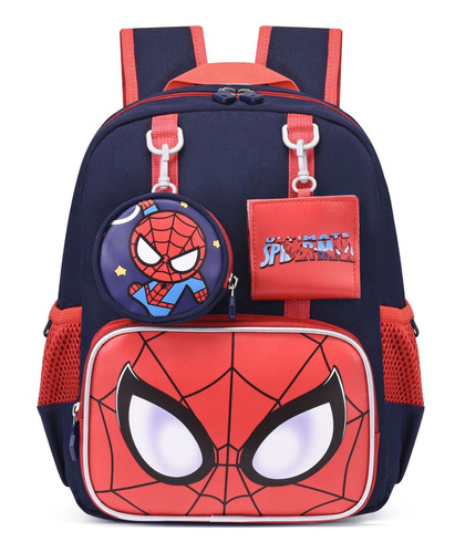 Mochila Infantil De Spiderman De Gran Capacidad Para Guardería