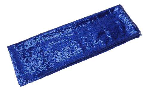 Mantel Superpuesto Con Lentejuelas Azul Oscuro Para Navidad,
