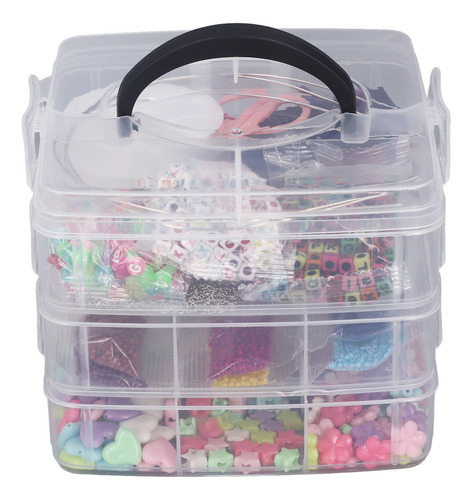Kit Para Hacer Pulseras Con Cuentas De 12 Colores, 3600 Form