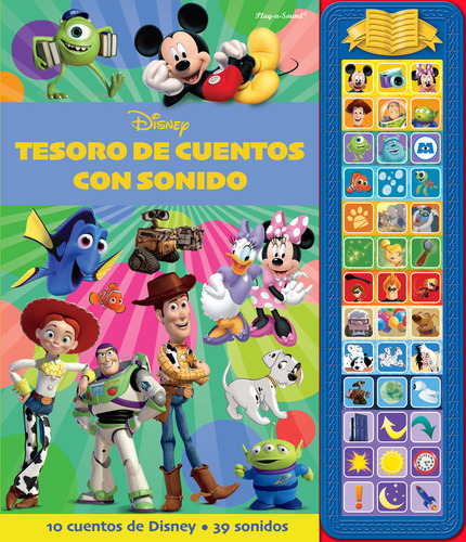 Tesoro De Cuentos Con Sonidos Disney, De Disney. Editorial Pi Kids, Tapa Dura En Español