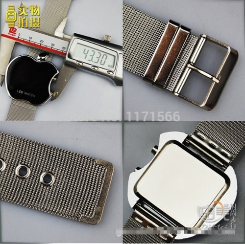 Imagen 2 de 2 de Reloj Dama Led Acero Relojes Mujer