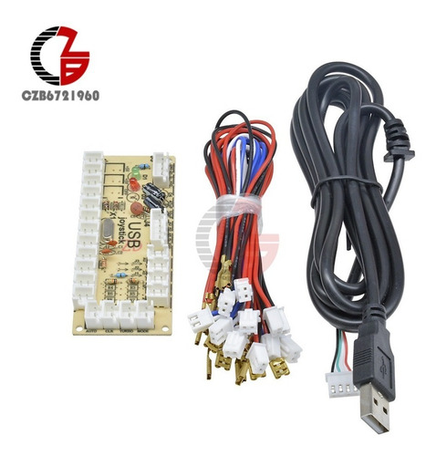 Imagen 5 de 6 de Kit Codificador Mame Arcade Usb + Cable Usb + 8 Cables 2pin