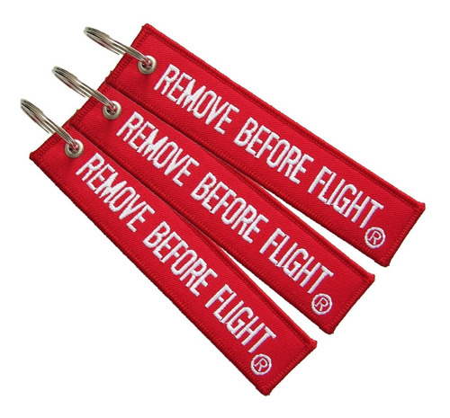 3 Llaveros  Aviación Remove Before Flight ® 