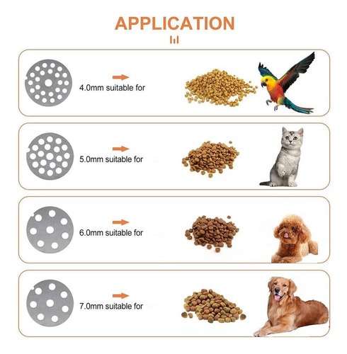 Máquina De Pellets Alimentos For Animales Pequeños 5 6 7mm