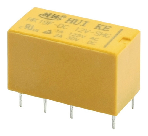 Rele Hk19f-dc 12v Rele Contato Duplo Hk19f 12v 8 Pinos Dpdt