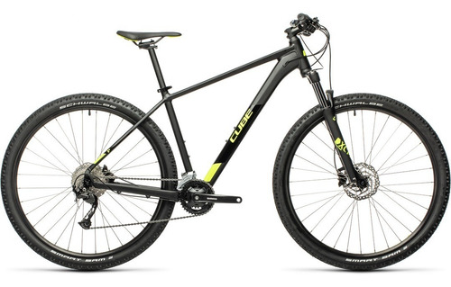 Bicicleta Cube Aim Ex Black Flashyellow 2021 Aro 29 Talla M