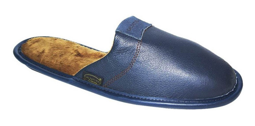 Pantufla Caballero Calzatura 18012 Piel Marino Descanso 25