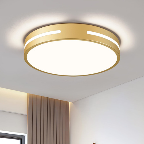 Peblto Lámpara De Techo Led Moderna Lámpara De Techo Oro