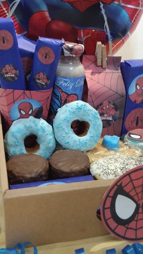 Desayuno Dia Del Niño Personalizado Spiderman Globo Metaliza