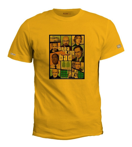 Camiseta Estampada Grand Theft Auto Breaking Bad Hombre Irk 