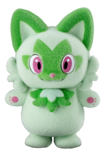Pokemon Figura Original Sprigatito Poke Mofu Doll Bandai
