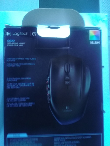 Imagen 2 de 4 de Logitech G600 Mouse Gaming Mmo Con 20 Botones Programables