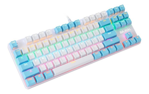 87 Teclas Teclado Mecánico Juego De Entretenimiento Luz Mixt