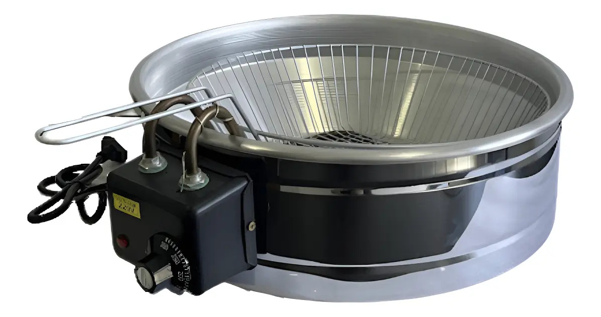Fritadeira Elétrica Inox Tacho 2 Lt Ou Termostato