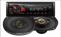 Comprar Combo Pioneer Estereo Mvh 235 Bt + Parlantes 6x9 Tsa 6978