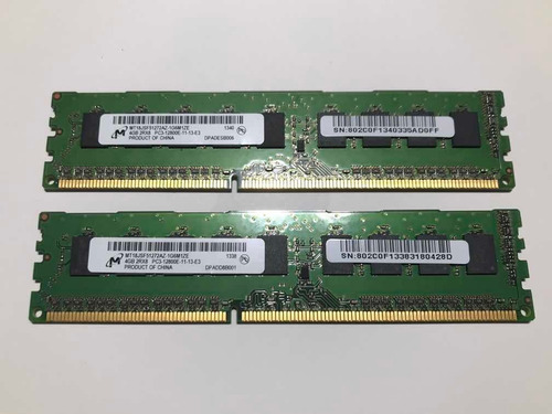 Memória Servidor Ddr3 4gb 2rx8 Pc3-12800e 11-13-e3 Dell Hp