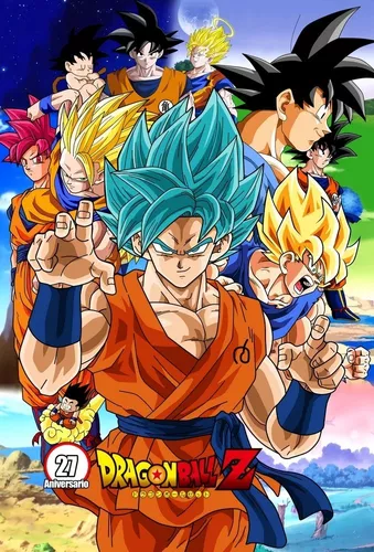 5 Posters Goku - Dragon Ball Z 33 X 48 Cm