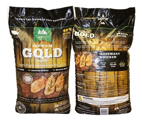 Grilling Pellets 12.70kg Gold Blend Para Ahumar(2 Pack)