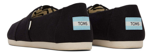 Alpargatas Toms Wide Recy Cotton Black Mujer