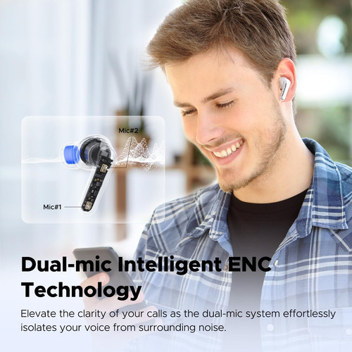 Auriculares Inalámbricos Soundpeats Clear Bluetooth 5.3 40 H