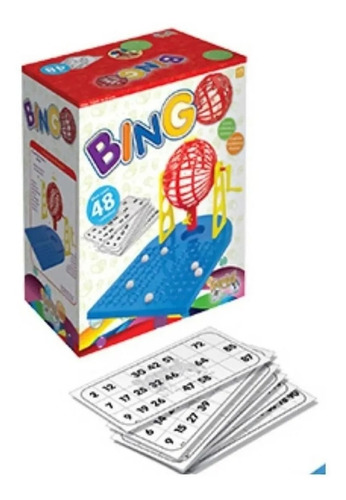 Imagem 2 de 3 de Jogo Bingo Kepler P/ Adultos E Crianças C/ 48 Cartelas