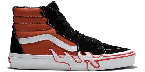 Zapatos vans rojo shop y negro mercado libre
