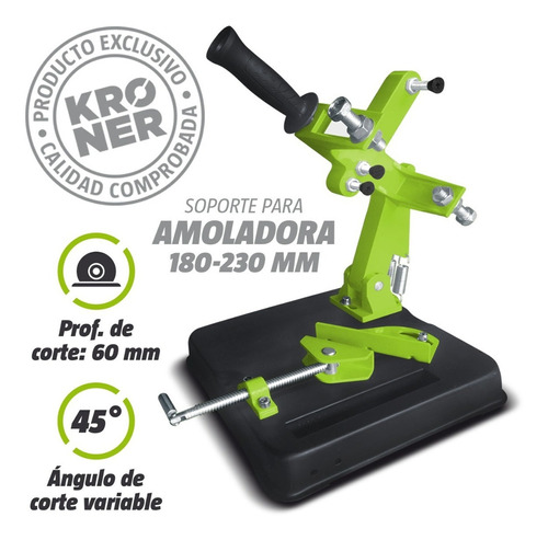 Soporte Para Amoladora Kroner 180-230 Mm- Convertilo En Herramienta De Banco