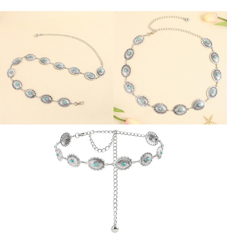 Cinturón De Cadena De Metal Para Mujer, Cadenas De Cintura