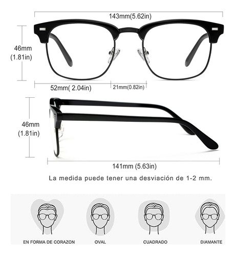 Lentes Fotocromáticos Computadora Hombre Mujer Anti Luz Azul