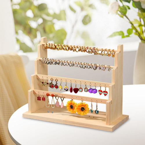 Soporte Para Orejas Para Mujer, Organizador De 4 Niveles