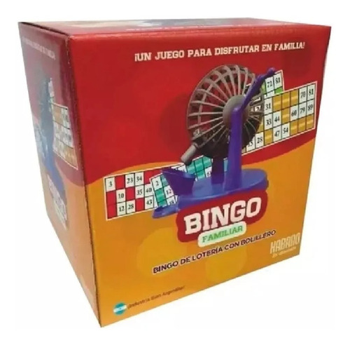 Juego De Mesa Bingo Familiar Con Bolillero