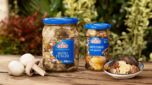 Misto Funghi Con Porcini 750g Neri. Conservas Italianas