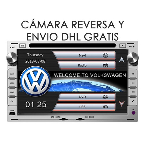 Imagen 1 de 7 de Navegador Pantalla Gps Vw A4 Autoestereo Jetta Clasico Golf
